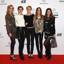 Valentina Neumeister, Ronja Furrer, Natalja Neumeister, Alena Gerber, Bianca Gubser (Arrivals - Mercedes-Benz Fashion Days Zurich 2014)