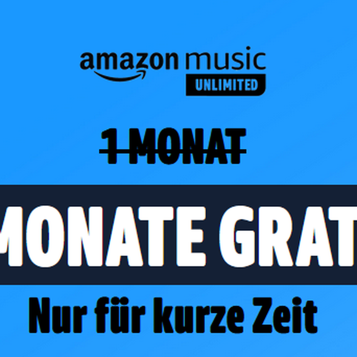 Amazon Music Unlimited monatelang gratis Aktion beendet Prime Abonnenten streamen vier Monate kostenlos BUNTE