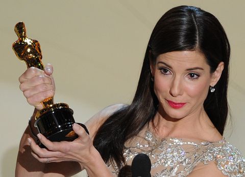 Winner for Best Actress in a Leading Role Sandra Bullock gives her acceptance speech at the 82nd Academy Awards at the Kodak Theater in Hollywood, Cal