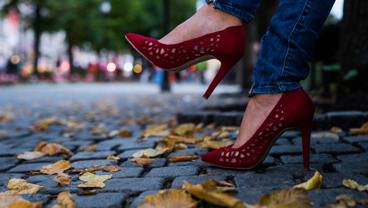 Damen Schuhe Absätze Pumps Lorenzo Mari Leder Pumps in Rot 