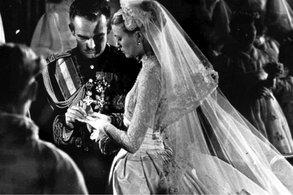 Fürst Rainier III. und "seine" Grace: Die Märchenhochzeit fand am 19. April 1956 in Monaco statt. 