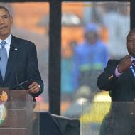 Barack Obama und Thamsanqa Jantjie