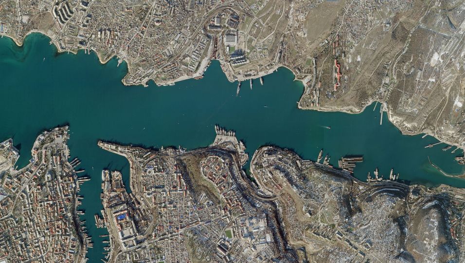 Hafenstadt Sewastopol auf der von Russland annektierten ukrainischen Halbinsel Krim.