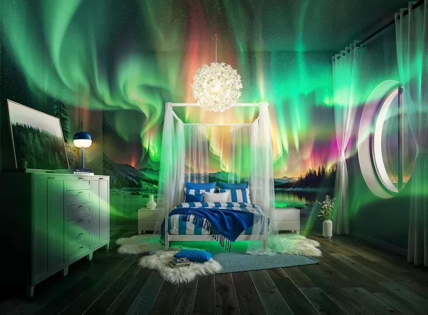 Eine der Ikea-Traumwelten, generiert von KI