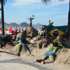 Fernanda Brandao entdeckte witzige Sand-Kunst ...