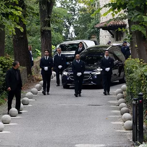 Giorgio Armanis Beisetzung.