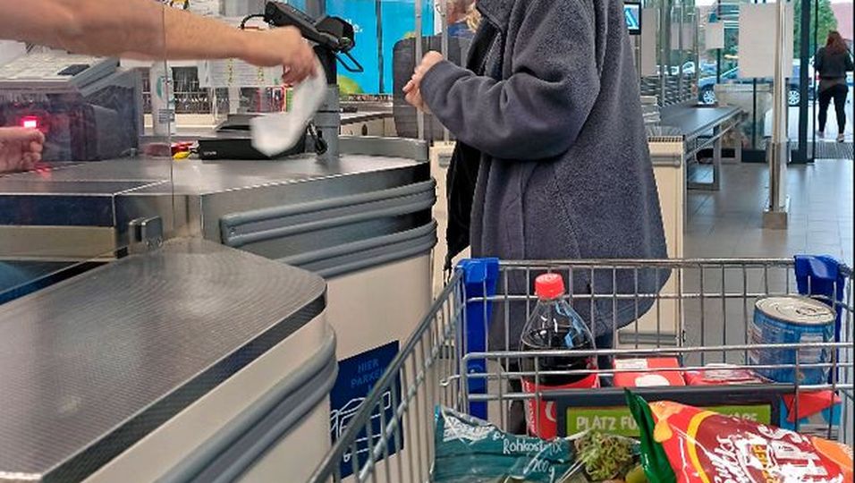 Trinkgeld für Kassierer Einen Satz kannst du dir an der