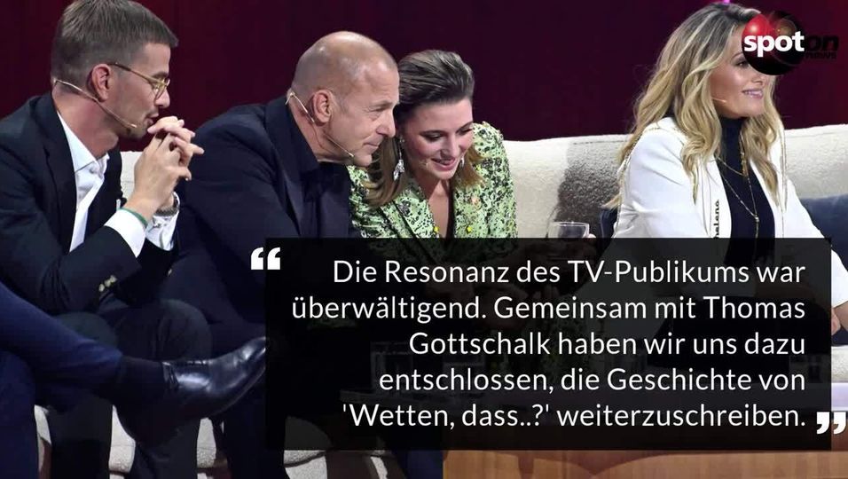 "Wetten, dass..?": ZDF bestätigt weitere Shows mit Thomas Gottschalk