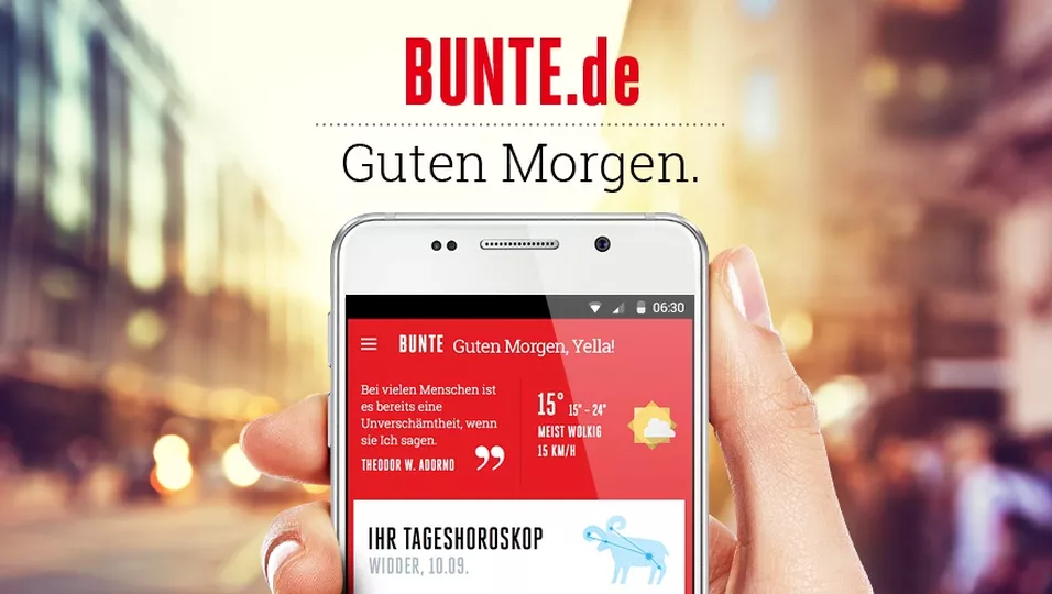 BUNTE.de Guten App Gut in den Tag starten mit der Guten