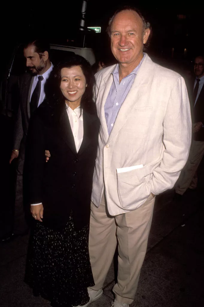 Gene Hackman und seine zweite Ehefrau Betsy Arakawa, 1991. 