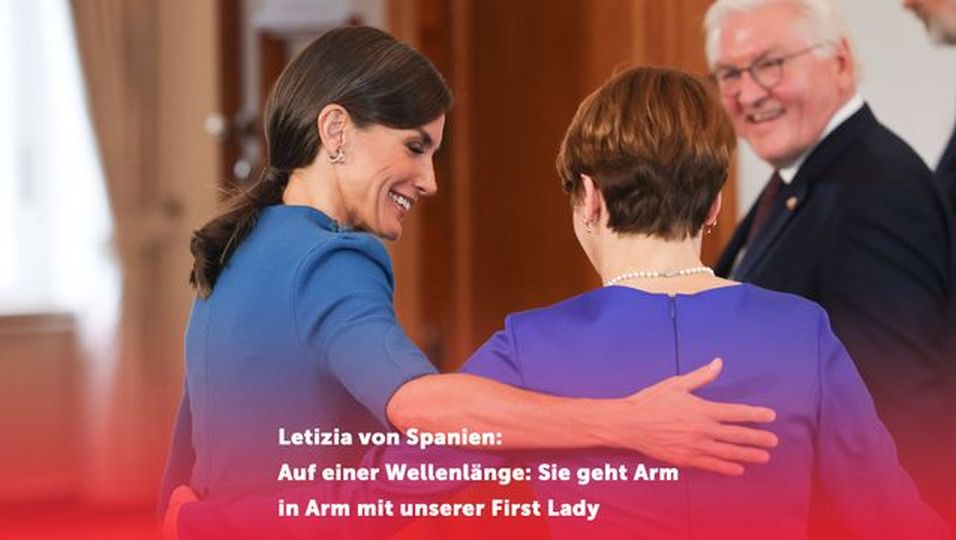 Auf einer Wellenlänge: Sie geht Arm in Arm mit unserer First Lady