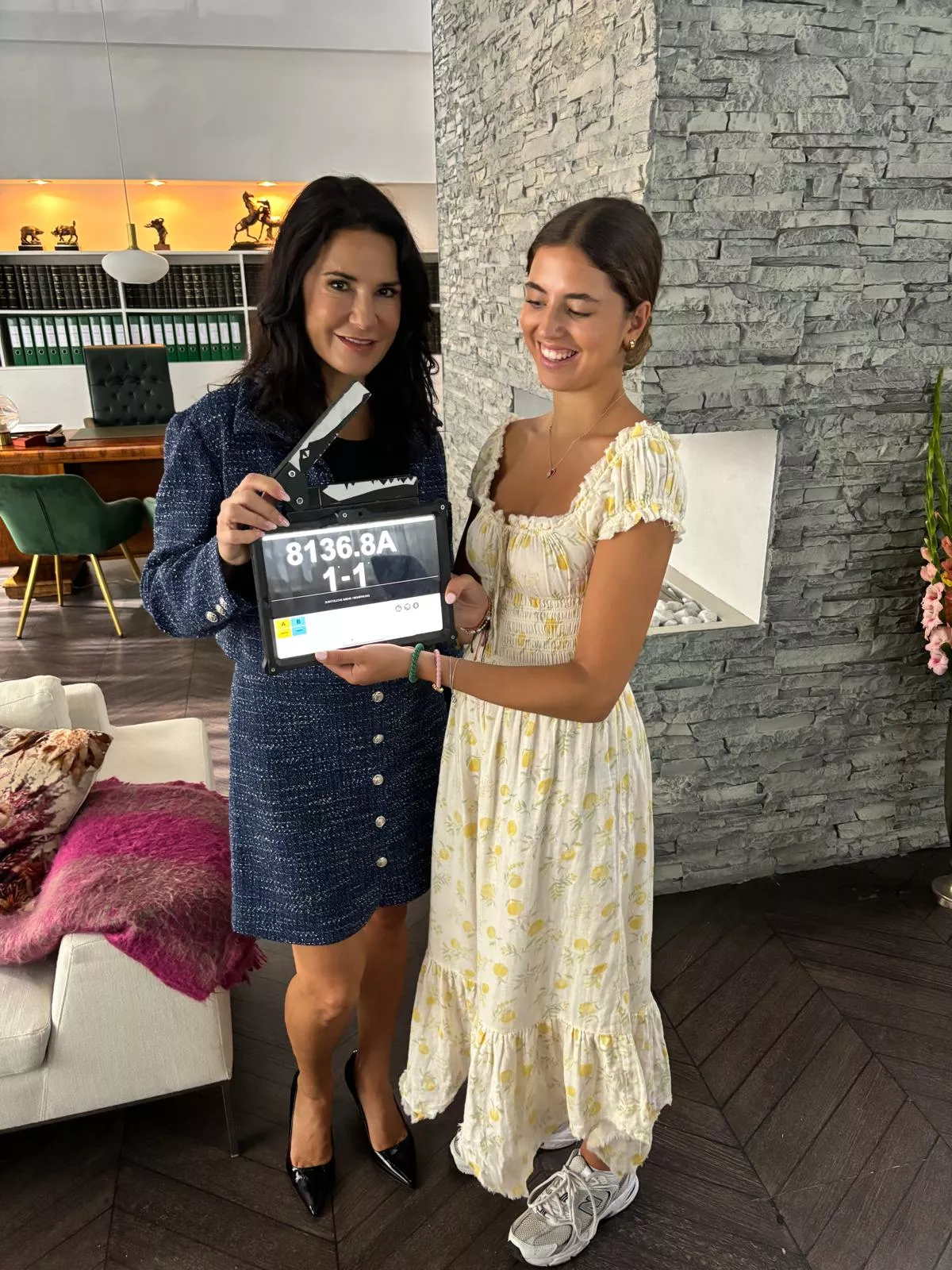 Mariella Ahrens mit Tochter Lucia bei GZSZ