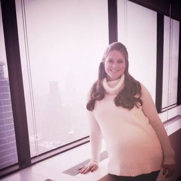 Schön schwanger: Prinzessin Madeleine von Schweden in ihrem New Yorker Büro 