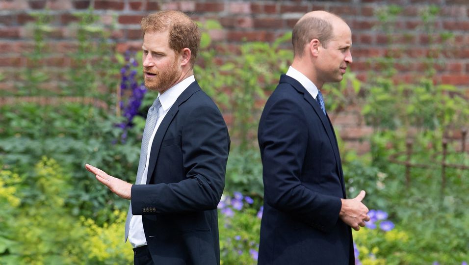 Flucht nach 20 Minuten: Prinz Harry ließ seinen Bruder nach Diana-Gedenken stehen
