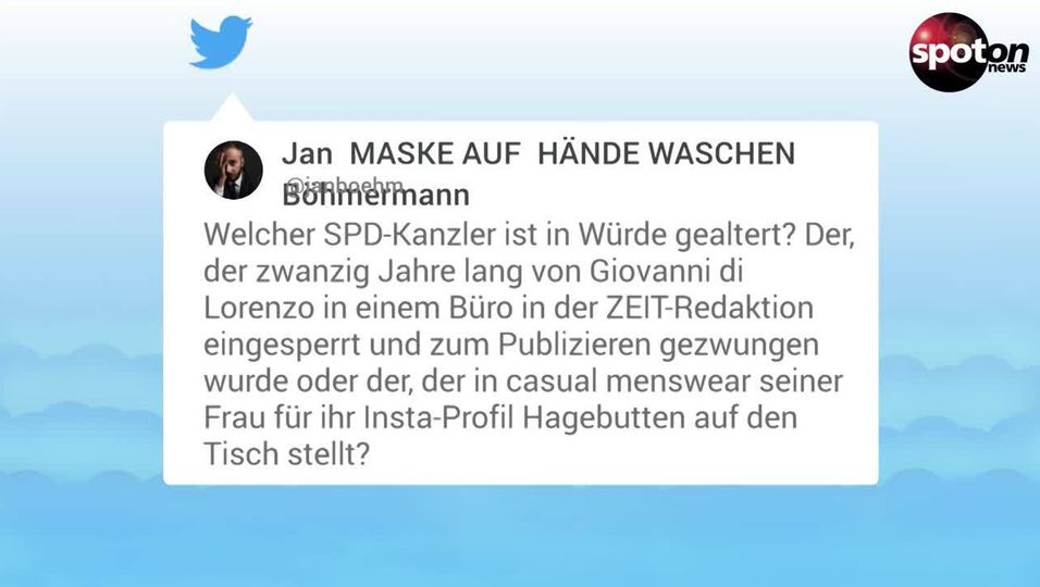 Jan Böhmermann lästert über das Hagebutten-Video von Gerhard Schröder