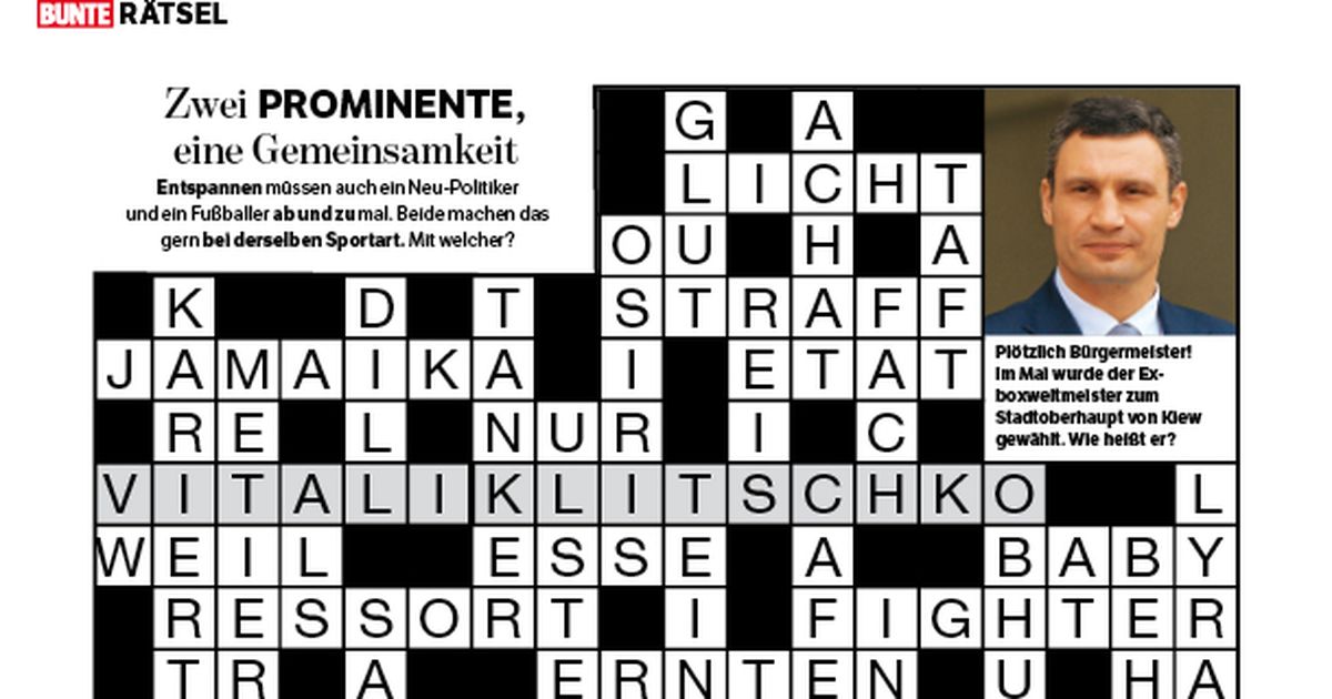 BUNTE 25/2014: Kreuzworträtsel: Die Auflösung | BUNTE.de