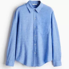 Hemdbluse aus Leinenmix von H&M