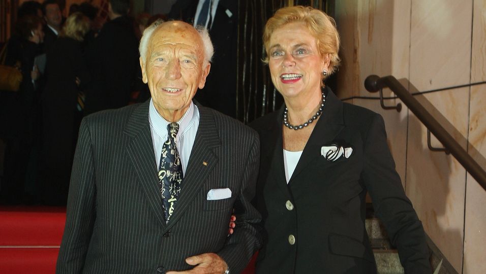 Altbundespräsident Walter Scheel und Ehefrau Barbara