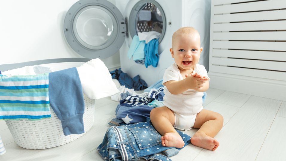Baby Wäsche, Wäsche waschen, Babysachen waschen