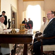 Charlene von Monaco, Besuch beim Papst, Vatikan, Rom