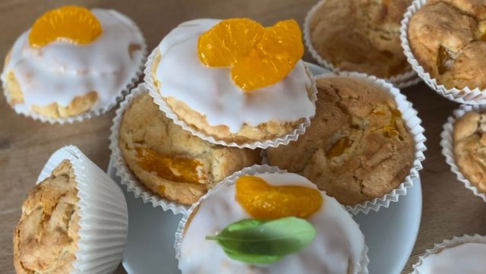 Mandarinen-Frischkase-Muffins selbst machen: Rezept zum Nachbacken