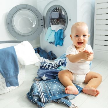 Baby Wäsche, Wäsche waschen, Babysachen waschen