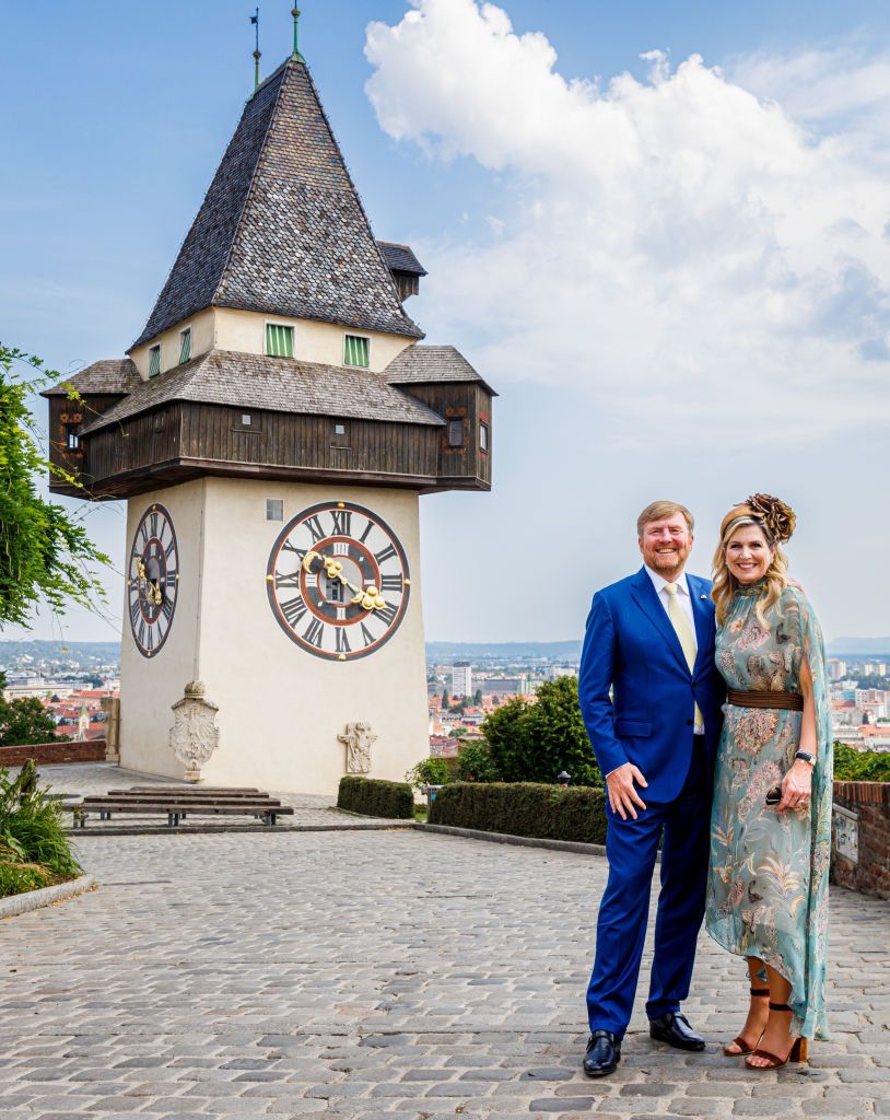 Im Juni 2022 wählte Máxima der Niederlande das florale Kleid erneut aus, als sie mit Ehemann Willem-Alexander Wien besuchte 