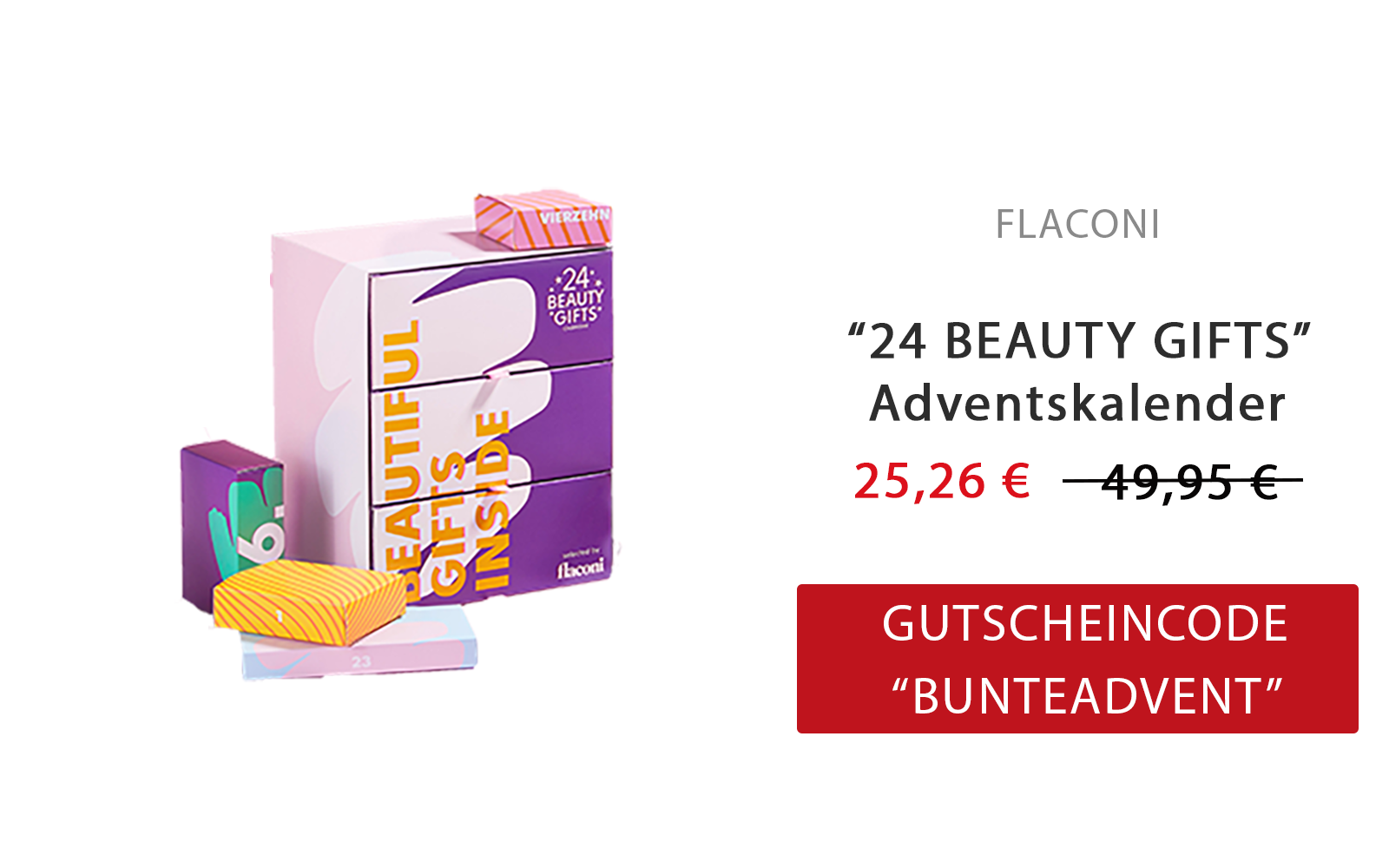 24 Beauty Gifts Adventskalender Flaconi Bunte Deal