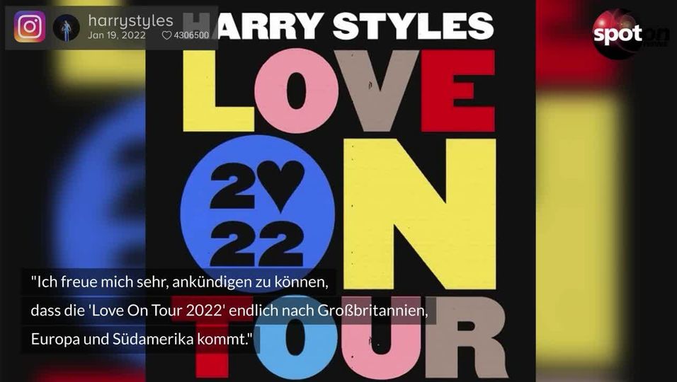 "Love On Tour 2022": Harry Styles tritt in Deutschland auf