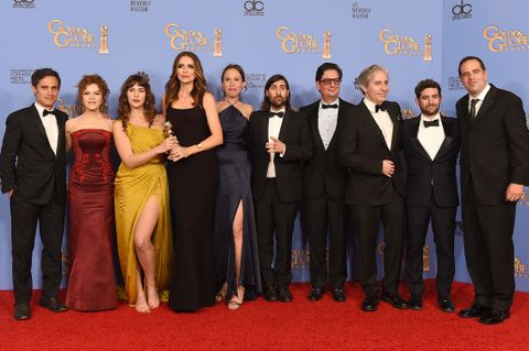  Golden Globe Awards 2016 - Gael Garcia Bernal; Bernadette Peters; Lola Kirke; Saffron Burrows; Roman Coppola; Jason Schwartzman; Paul Weitz; Caroline