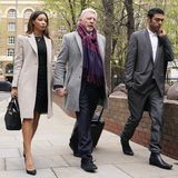 Boris Becker mit Ehefrau und Sohn auf dem Weg in das Gerichtsgebäude in London