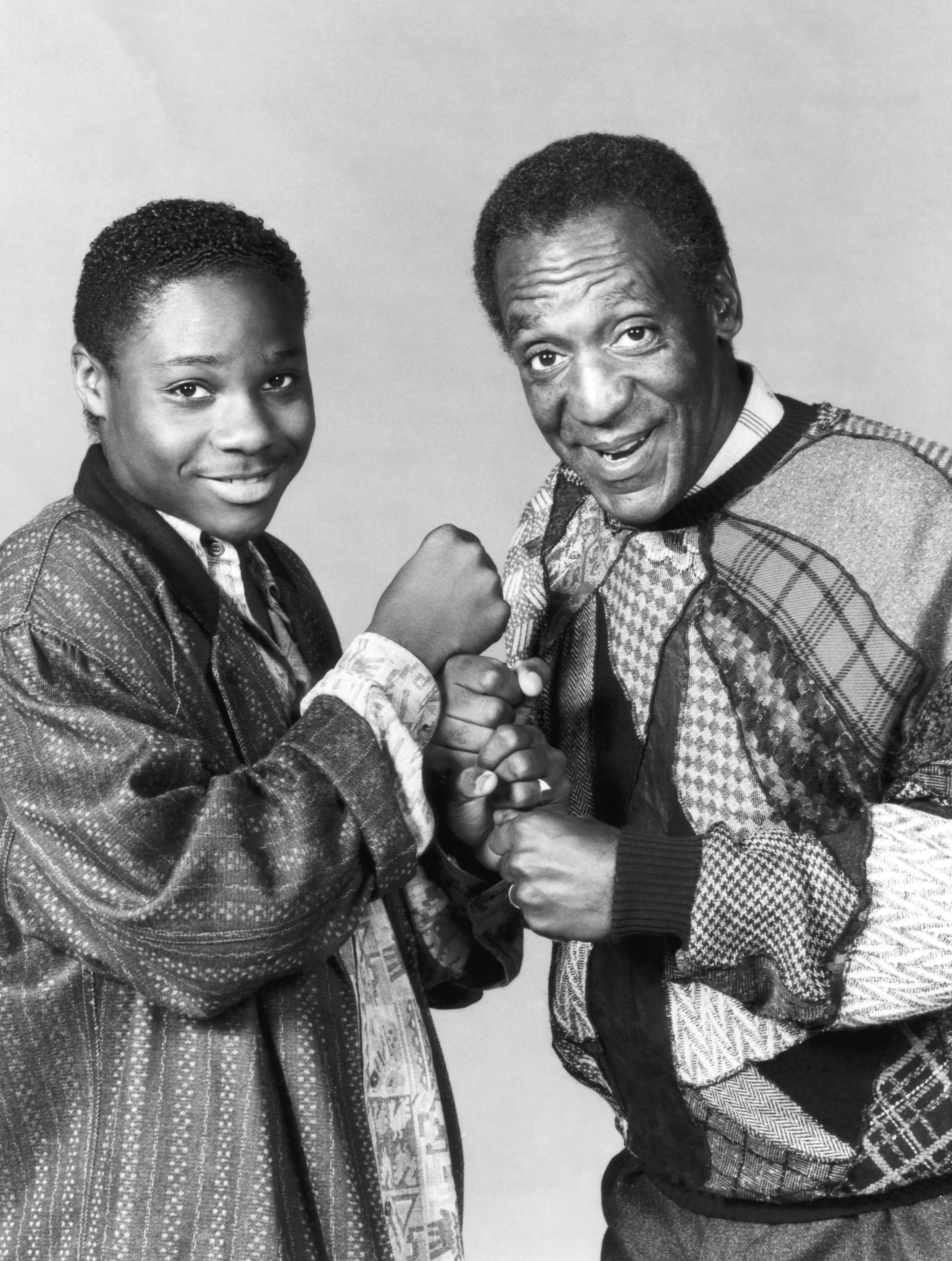 Malcolm-Jamal Warner als Theodore 'Theo' Huxtable mit Bill Cosby alias Dr. Heathcliff 'Cliff' Huxtable