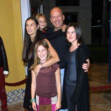Bruce Willis, Demi Moore, Rumer, Tallulah, Scout