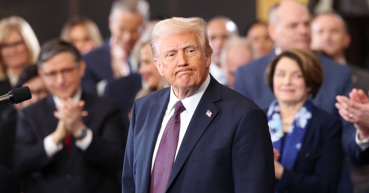 Donald Trump So hat er sich das nicht vorgestellt: Panne nach seiner Rede
