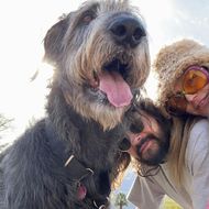 Heidi Klum & Tom Kaulitz mit ihrem Hund Anton