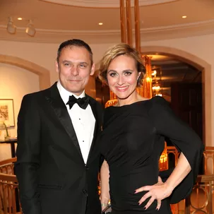 Caren Miosga und Ehemann Tobias Grob beim Bundespresseball 2017.