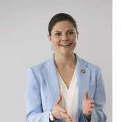 Victoria von Schweden in Hellblau