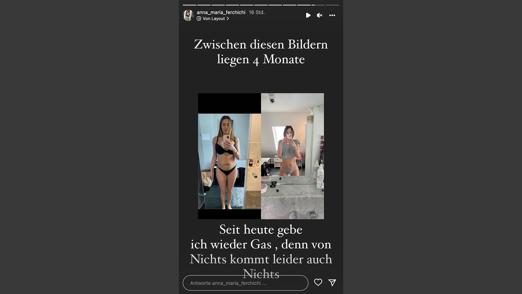 Anna-Maria Ferchichi: Sie zeigt ihren After-Baby-Body-Vergleich: "Zwischen diesen Bildern liegen vier Monate"