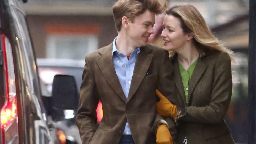 Thomas Brodie-Sangster and Talulah Riley