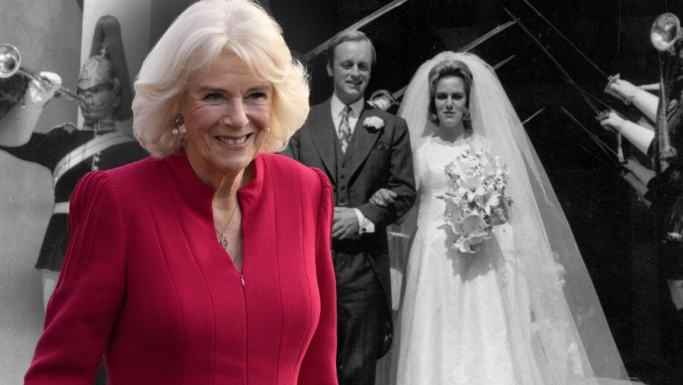 Königin Camilla: Puffärmel & Föhnfrisur – ihr Hochzeits-Look vor 50 Jahren 