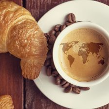 Die Franzosen lieben ihre Buttercroissants. Dazu eine Café au lait und der Tag kann beginnen. 