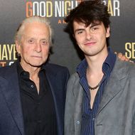Vater-Sohn-Ausflug: Im April besuchten Michael und Dylan Douglas gemeinsam die Premiere "Good Night, Oscar".