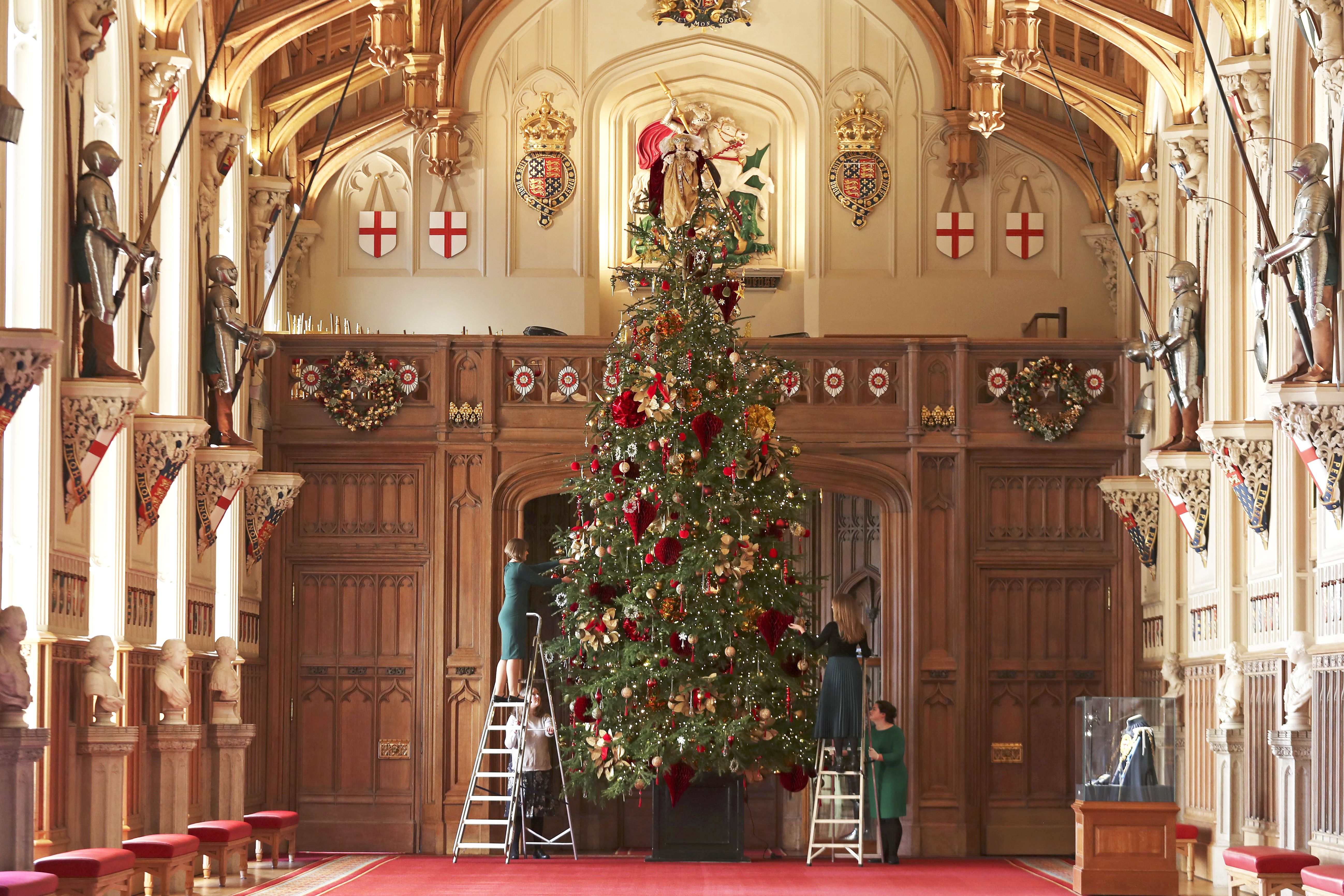 Weihnachstbaum in St George's Hall