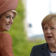 Angela Merkel und Maxima der Niederlande