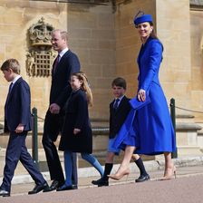 Die britischen Royals besuchen den Ostergottesdienst in Windsor