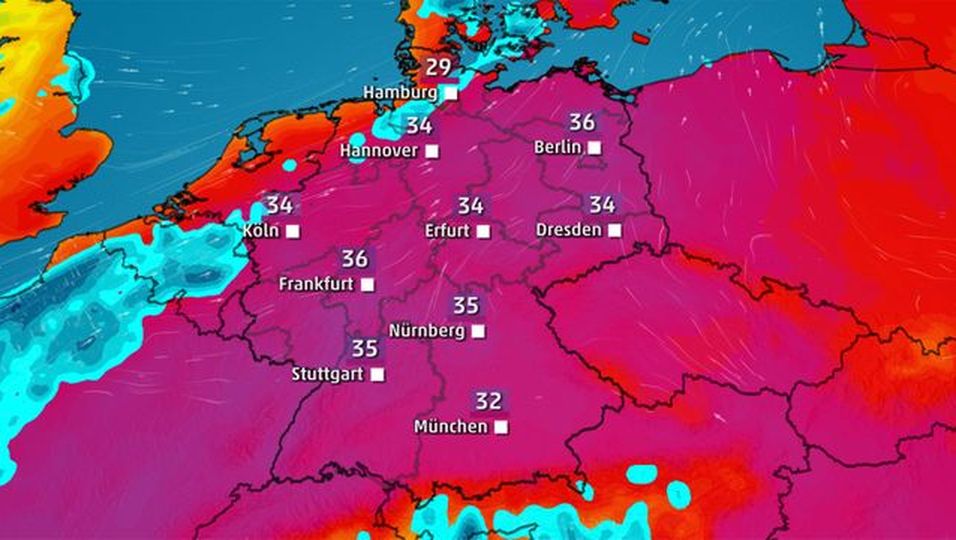 Bis 39 Grad möglich! Extreme Hitze flutet Deutschland