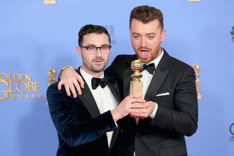  Golden Globe Awards 2016 - Jimmy Napes; Sam Smith
