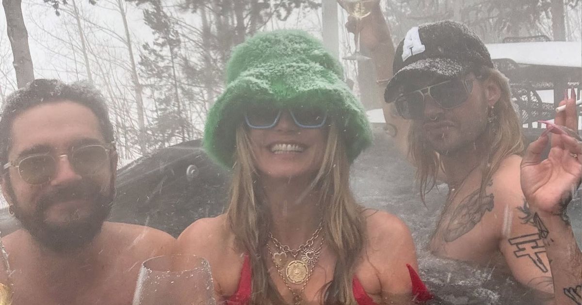 Heidi Klum Ice, Ice, Baby: Pool-Party mit Tom und Bill