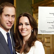 Kate Middleton, Prince William, Hochzeitseinladung