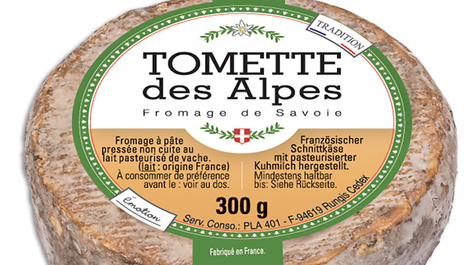 Rückruf Käse "Tomette des Alpes"
